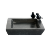 Square terrazzo bird bath