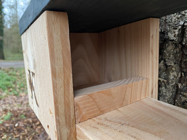 Roodborst Nestkast met Balkon Douglashout | Kooprijk