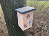 Nichoir pour mésange bleue en bois de douglas inox 29mm | Kooprijk