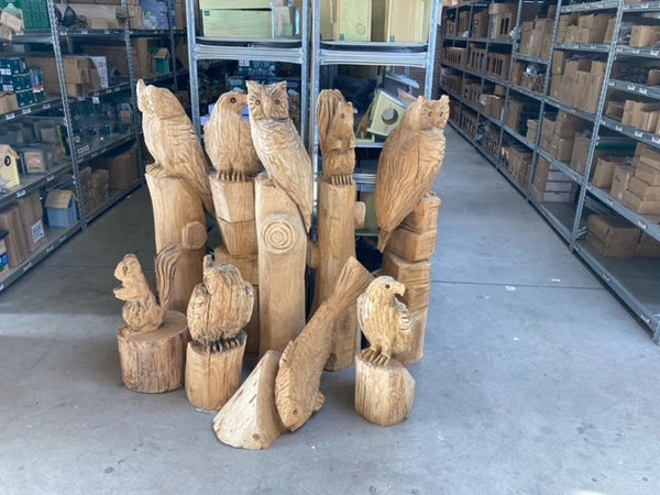 Houtsculptuur arend