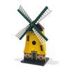 Birdhouse yellow polder mill with wing