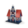 Birdhouse blue cross gable