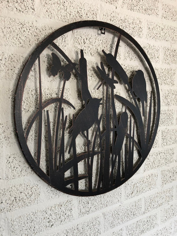 Esschert Design - Wall decoration round birds 60cm