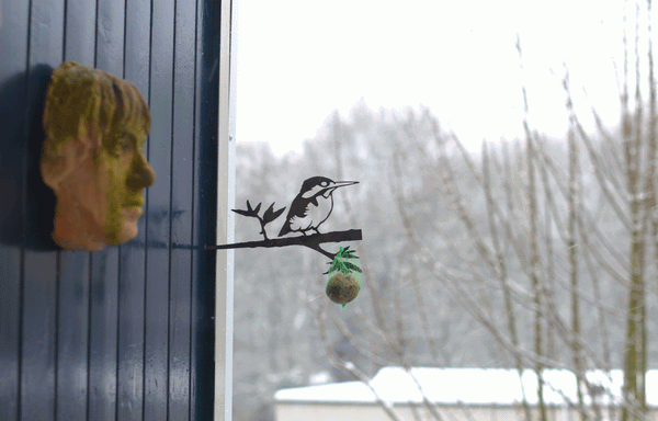 Birdwise - IJsvogel met blaadjes