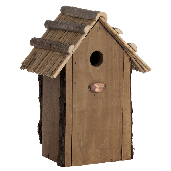 Kohlmeisennistkasten mit Strohdach 31cm | Esschert Design