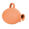 Terracotta tits and sparrows bird pot