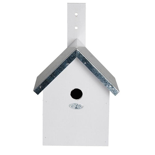 Blue tit birdhouse white