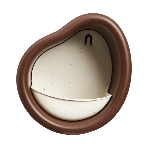 Organic vogelvoeder kastanje bruin – vogelvoerhuisje & vogelbad voor tuin & balkon | Duurzaam gerecycled kunststof & weerbestendig