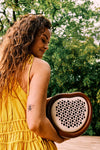 Organic bijenhotel kastanje bruin – insectenhotel voor solitaire bijen | Duurzaam gerecycled kunststof & weerbestendig