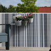 Balkonscherm kunststof aluminium/antraciet 300 x 90 cm | Videx