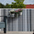 Balkonscherm kunststof aluminium/antraciet 300 x 90 cm | Videx