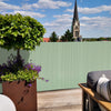 Balkonscherm saliegroen 300 x 90 cm – Set met bevestiging | Videx