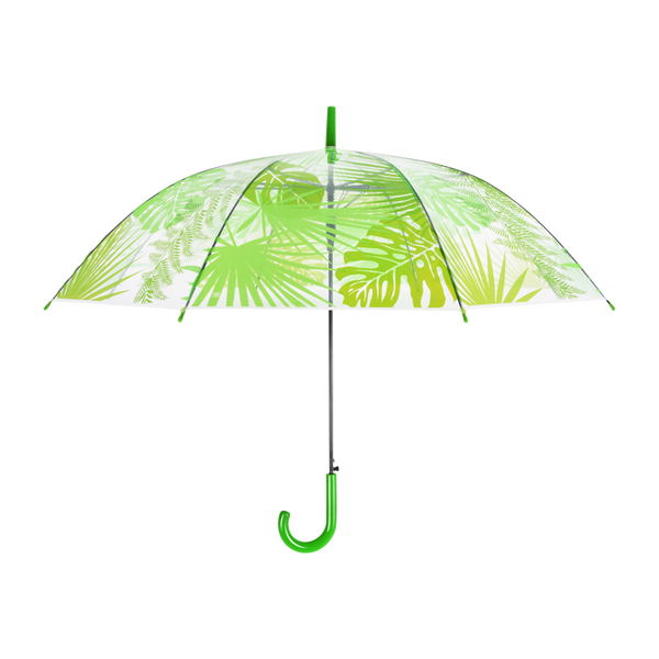 Regenschirm transparent Dschungelblätter