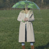 Regenschirm transparent Dschungelblätter