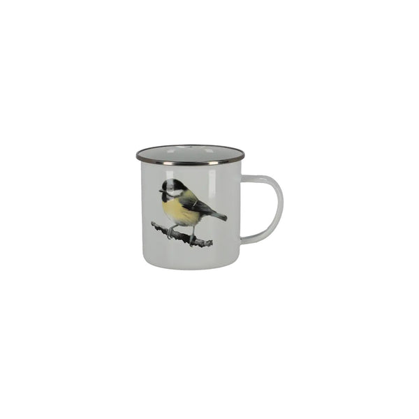 Emaille mok aquarel vogel – design 2