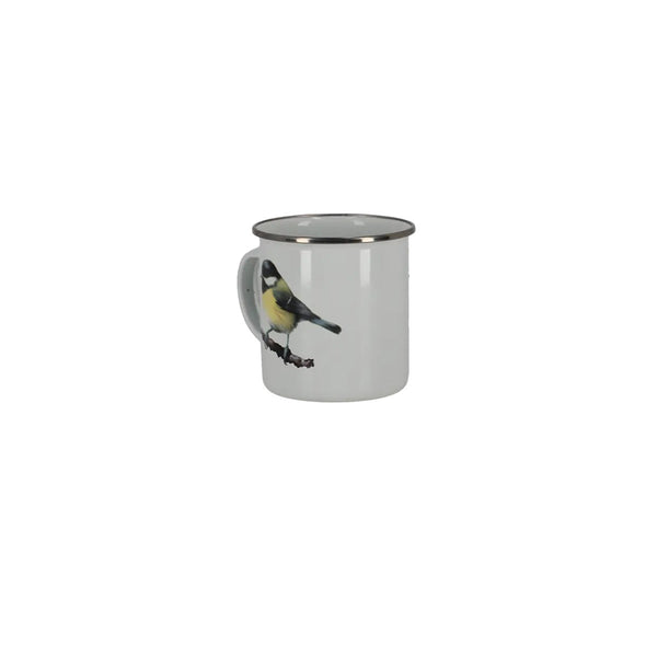 Emaille mok aquarel vogel – design 2, aanzicht 7