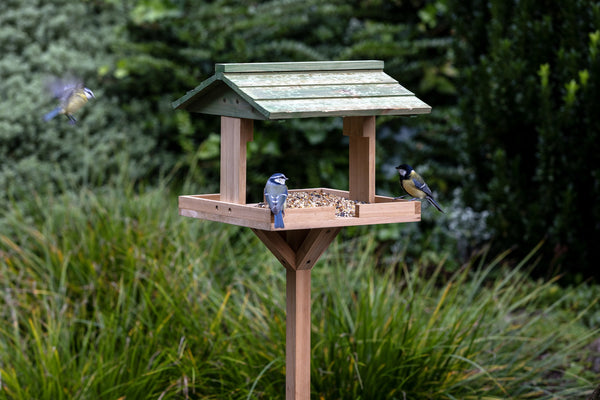 Voederhuis op Paal Garden Paradise Groen – productfoto