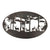 Wanddeko oval Hirsch