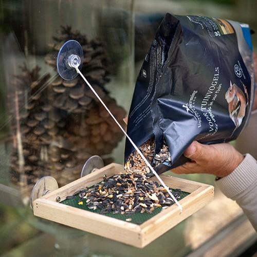BirdSwing Vide window feeding tray