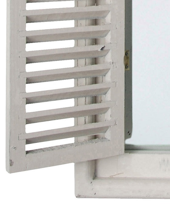 Spiegelkozijn met luiken wit