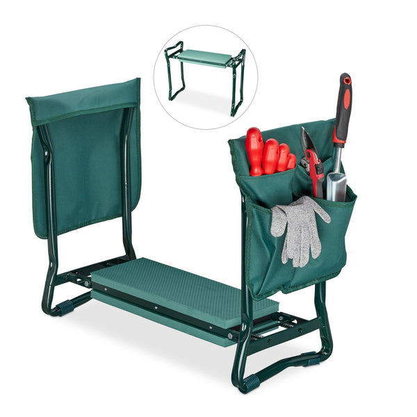Knee bench with compartments