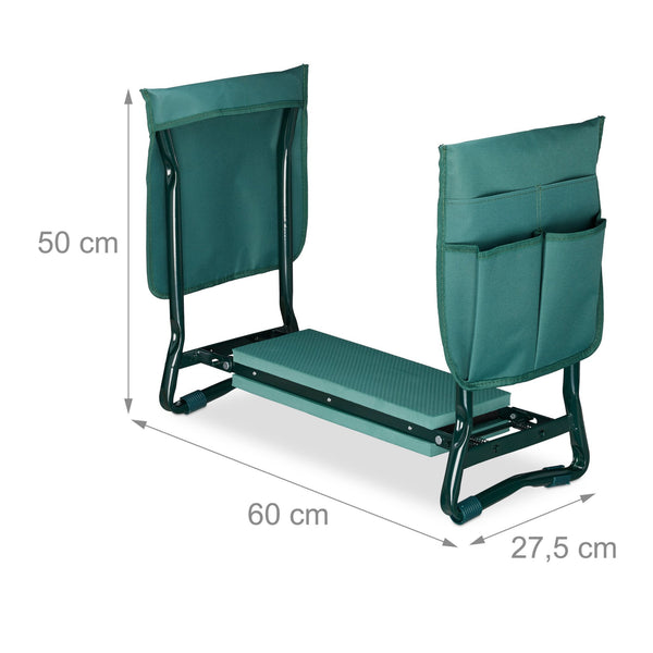 Knee bench with compartments