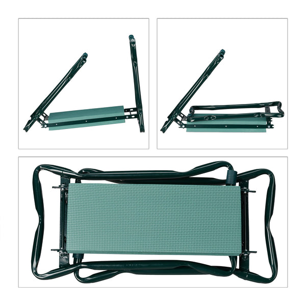 Knee bench with compartments