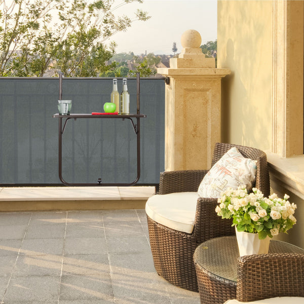 Balkontafel verstelbaar hout