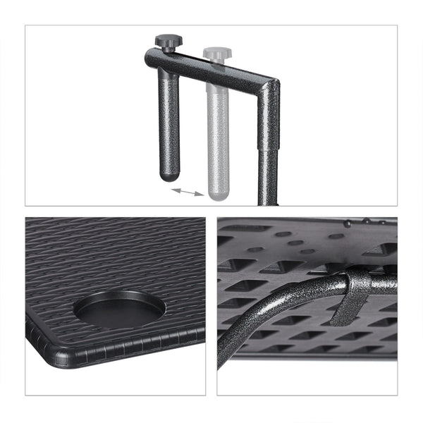 Balkontafel inklapbaar zwart