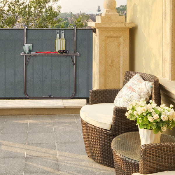 Balkontafel verstelbaar bruin