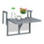 Grey folding table balcony
