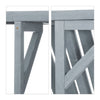 Grey folding table balcony