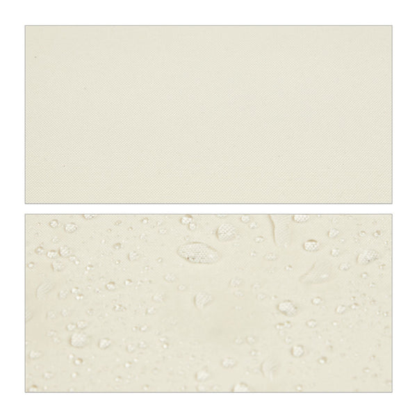 Beige verticaal zonnescherm met zwengel