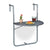 Gray hanging table balcony foldable
