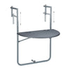 Gray hanging table balcony foldable