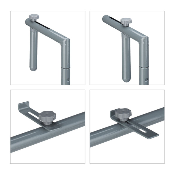 Gray hanging table balcony foldable