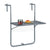 Gray hanging table balcony foldable