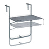 Gray hanging table balcony foldable