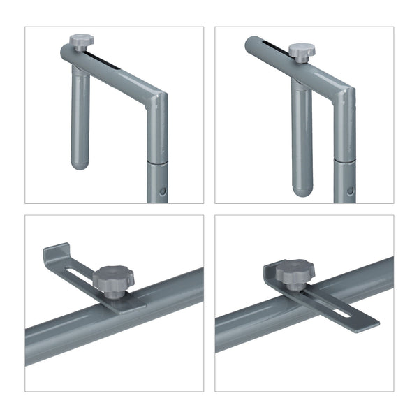 Gray hanging table balcony foldable