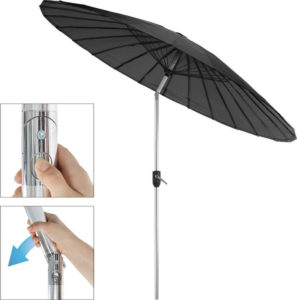 Parasol Shanghai - 270cm - zwart