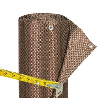 Balkondoek kunststof mocca antraciet 300x75cm