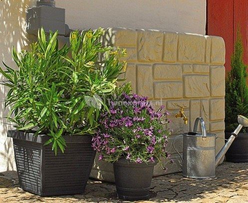 WALL rain barrel 300 lt sand beige