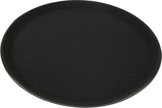 Dienblad antislip rond 35cm zwart
