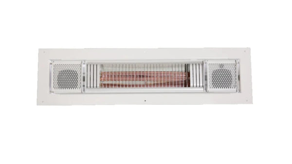 Eingebauter Terrassenheizer 2000 Watt mit Bluetooth-Lautsprechern