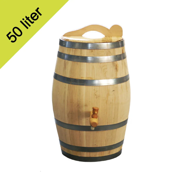 Tonne 50 Liter Kastanienhahn/Griff