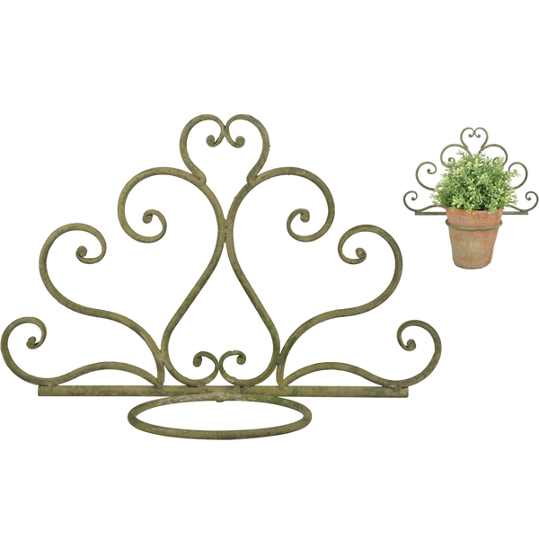 Grüner Blumentopfhalter 1 Topf gealtert