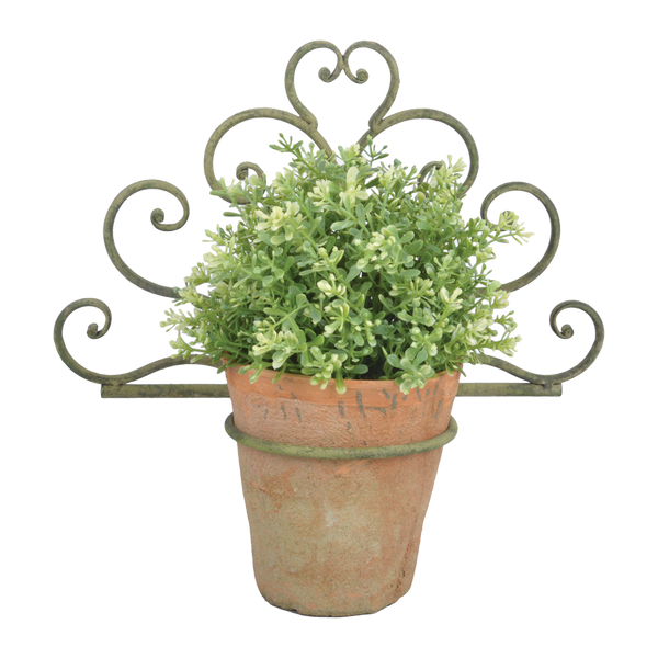 Grüner Blumentopfhalter 1 Topf gealtert