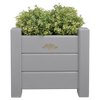 Plantenbak vierkant grijs set S/L