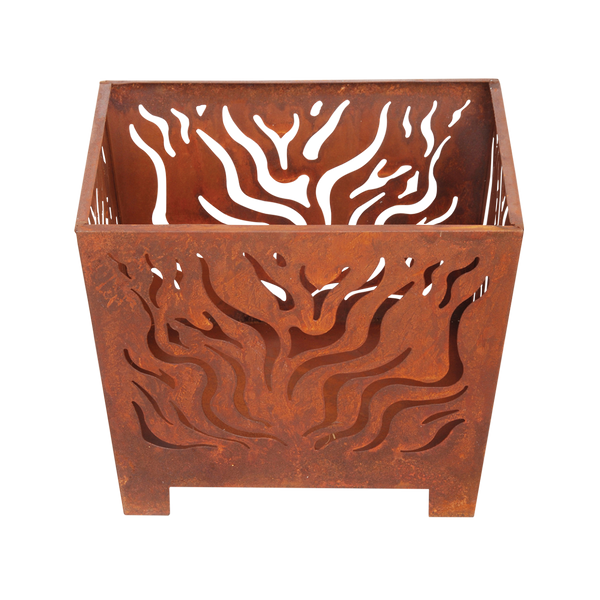 Vuurkorf vierkant roest S