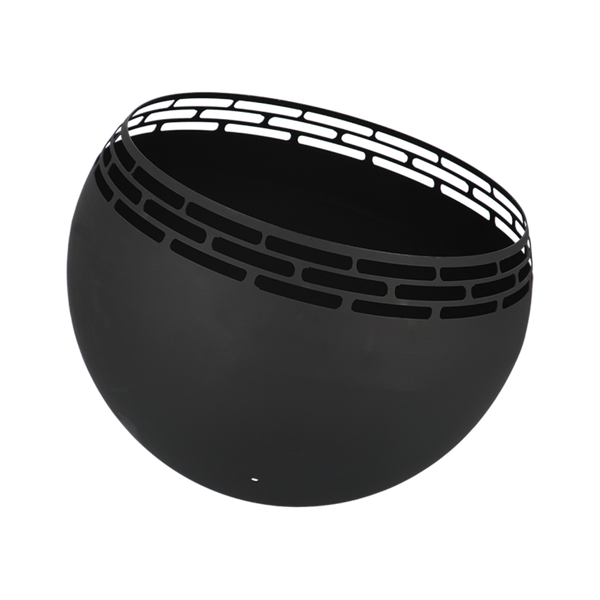 Vuurbal laser cut zwart strepen